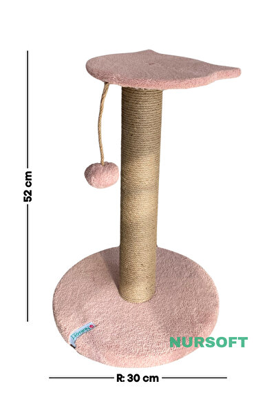 Nursoft Powder Pink Stepped Cat Scratching Board Powder Pink