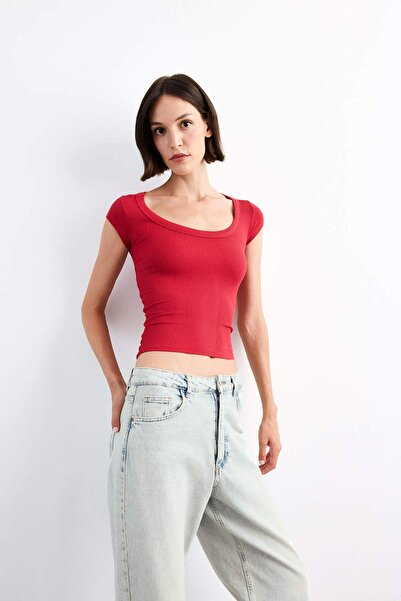 DeFacto Κοντομάνικο μπλουζάκι Crew Neck G1077AX25SM