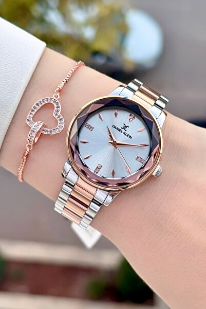 Daniel Klein Bronz Metalik Renk 2 Yıl Garantili 34 Mm Kadın Kol Saati ve Bile...