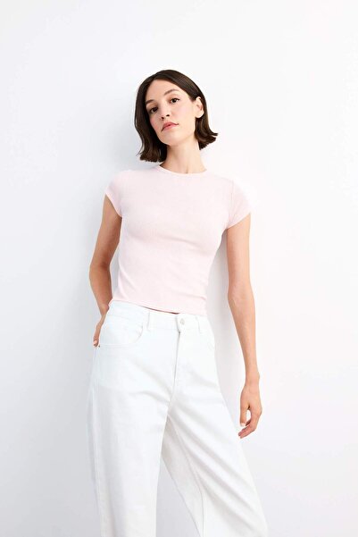 DeFacto Crew Neck Short Sleeve T-Shirt G1072Ax25Sm