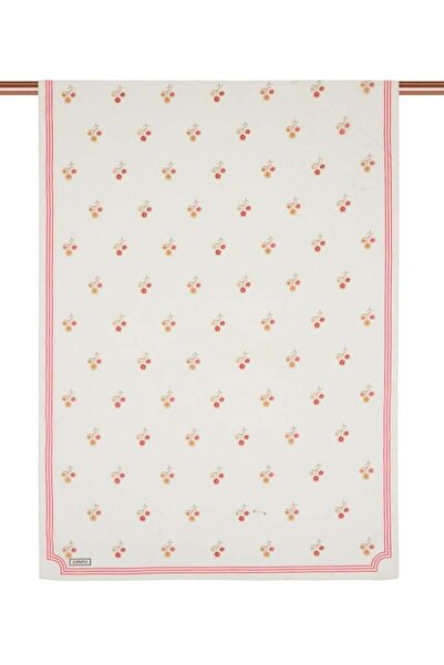 ipekevi Șal de perete nostalgic crem fucsia din bumbac