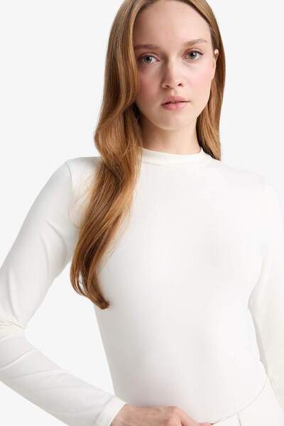 DeFacto Slim Fit Slim Fit Half Turtleneck Long Sleeve Tunic F9612Ax25Au