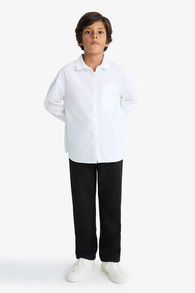 DeFacto Boy's Standard Leg Trousers with Elastic Waist G2142A825Au