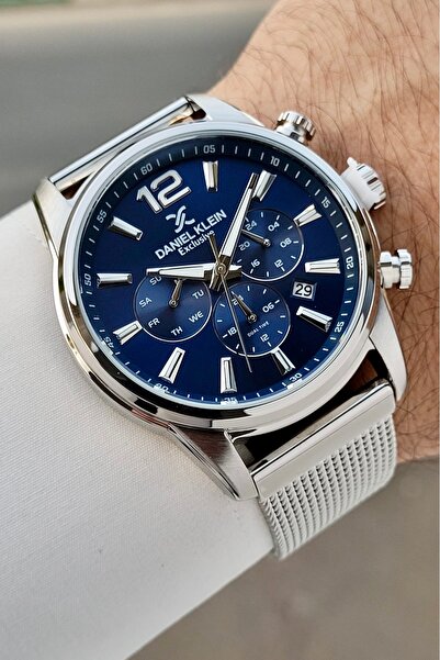 Daniel Klein Kadranı Lacivert Kordonu Gri Renk Ayarlanabilir Kordonlu 43 Mm F...