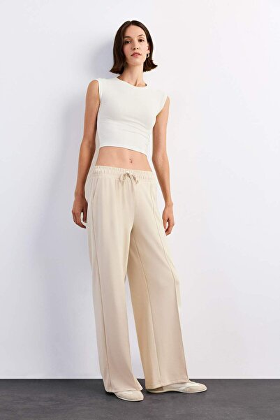 DeFacto Relax Fit Normal Waist Straight Leg Modal Trousers G1325Ax25Sm