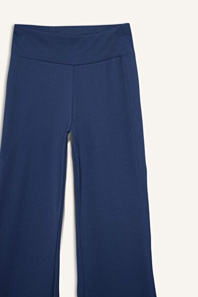 DeFacto DeFactoFit Αθλητικό παντελόνι με φαρδύ πόδι και φαρδύ πόδι με ψηλόμεσο μαλακό απόλυμα E9556AX25AU