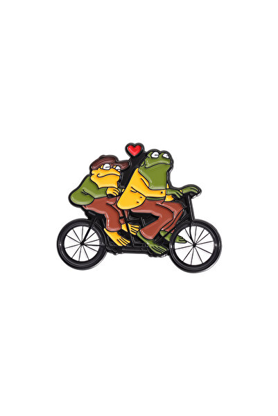 Choice XZ9097 دبوس مينا على شكل ضفدع وضفدع مضحك، شارة من سبائك معدنية، أدب أط...