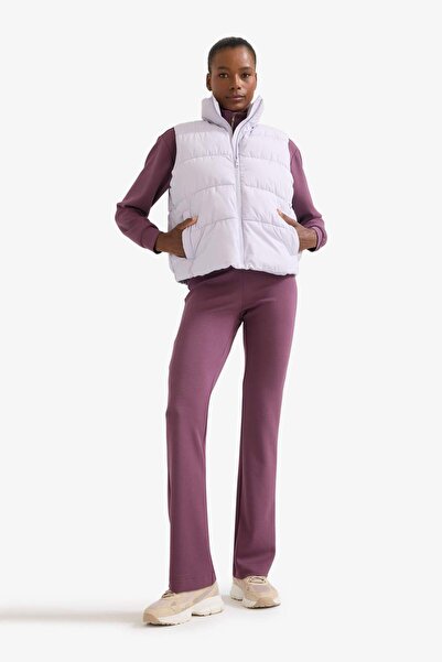 DeFacto Defactofit Su Geçirmez Regular Fit Dik Yaka Fermuarlı Cepli Şişme Yelek E9209AX25AU