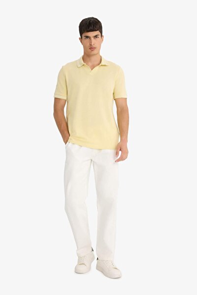 DeFacto Μπλουζάκι με κοντό μανίκι με γιακά Polo Regular Fit F6265AX25SM