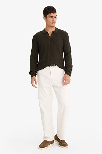 DeFacto Standard Fit Polo Neck Knitwear Sweater E6752Ax25Wn