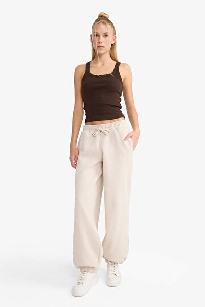 DeFacto Coool Beli Lace-Up Thick Jogger Sweatpants F8558Ax25Au