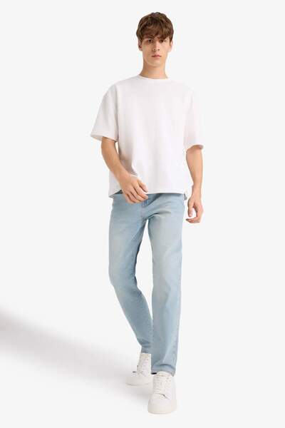 DeFacto Relax Tapered Fit Dar Paça Jean Pantolon F8403AX25AU