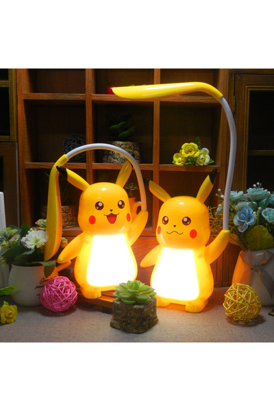 Choice Random 1 Pcs New Genuine Pokemon Pikachu Desk Lamp 3 Gears Adjustable Light USB Charging LED Eye Pro