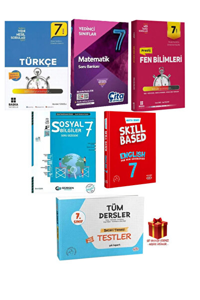 Gezegen Yayıncılık 7. Sınıf Tümdersler Soru Bankası Konu Anlatımı- Hediye