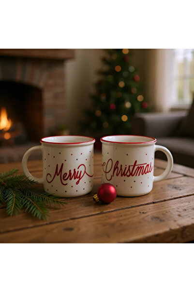 Butik Rue Design Merry Christmas Yılbaşı Noel Kupası Tekli Ürün