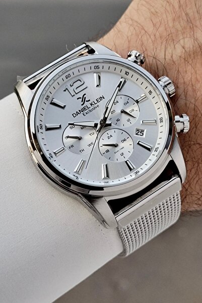 Daniel Klein Gri Renk Ayarlanabilir Kordonlu 43 Mm Fonksiyonel Erkek Kol Saati