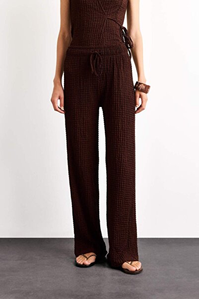 DeFacto Relax Fit Normal Bel Düz Paça Bürümcük Pantolon G1341AX25SM
