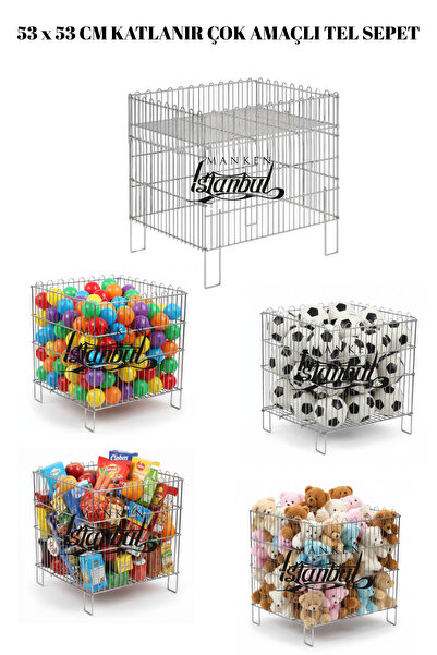 Folding Wire Basket Discount Basket Pool Basket Grocery Basket Laundry Basket