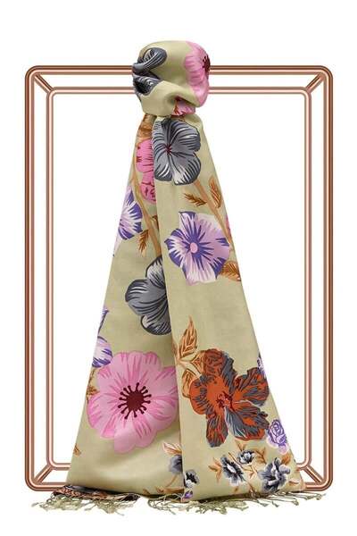 ipekevi Іпекеві 6107 Шовковий шарф з візерунком петунії