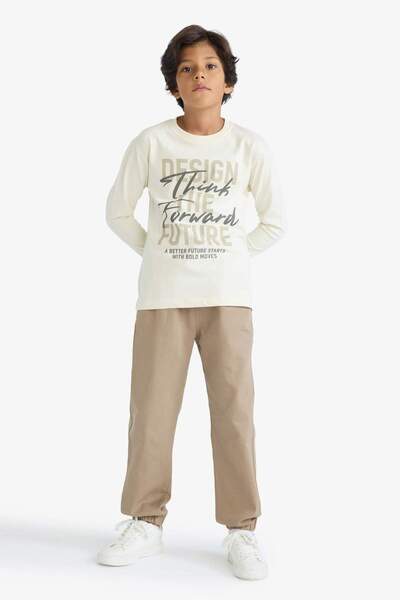 DeFacto Boy's Jogger Fit Gabardine Trousers F5038A825Wn