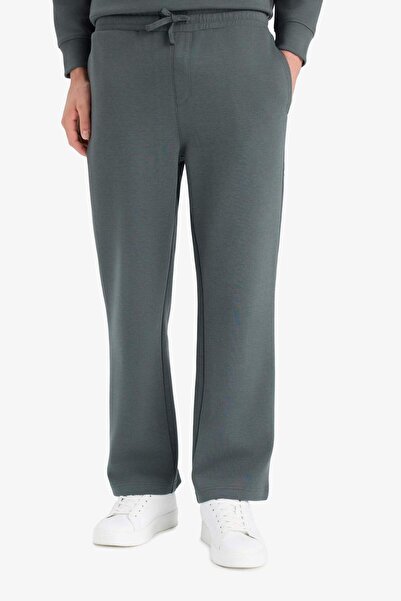 DeFacto Wide Leg Beli Bağcıklı Geniş Paça Bol Eşofman Altı E9432AX25AU