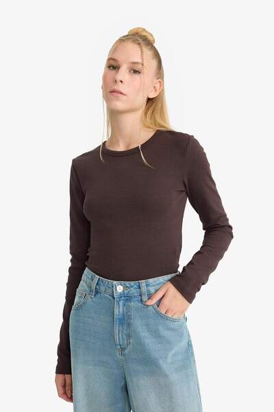 DeFacto Μακρυμάνικο μπλουζάκι με λαιμόκοψη Coool E7797AX25AU