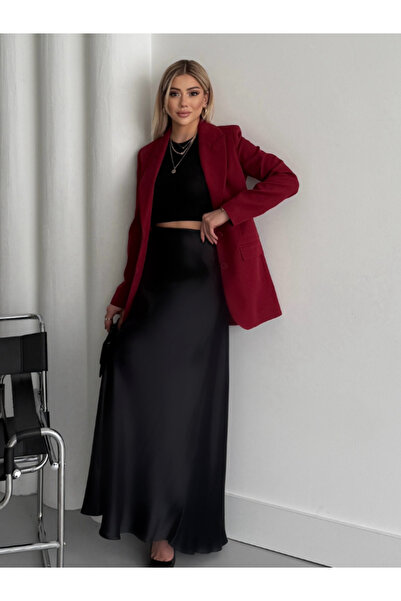 VUNTAL Μακριά σατέν φούστα