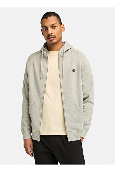 Timberland Men's Gray Crew Neck Sweatshirt - Exeter River Brushed B, Regular Fit Tb0A2Bnb0521