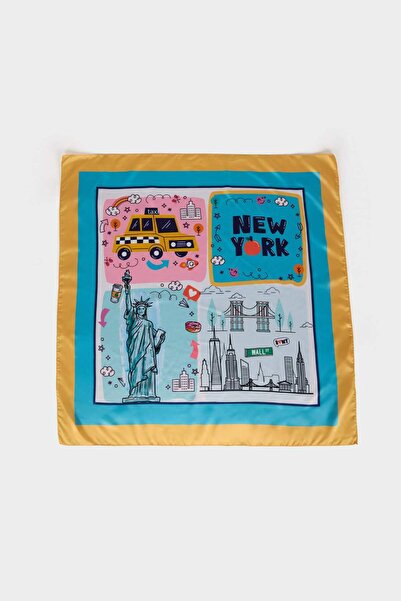 DeFacto Eșarfă de damă cu tematică New York G0800AXNS