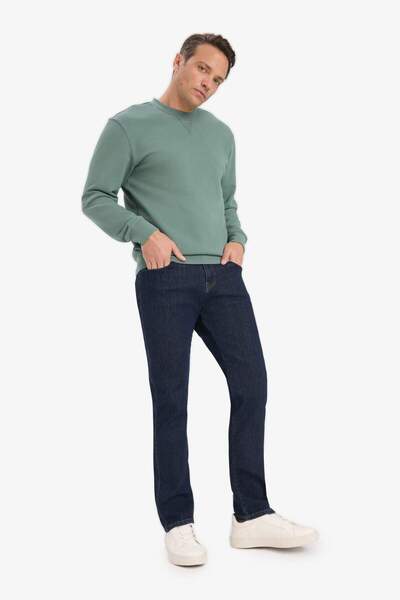 DeFacto 100% Cotton Regular Fit Crew Neck Sweatshirt E8339Ax25Au