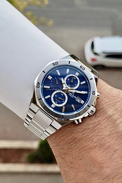 Daniel Klein Kadranı Lacivert Kordonu Silver Renk 24 Ay Garantili 42 Mm Fonks...