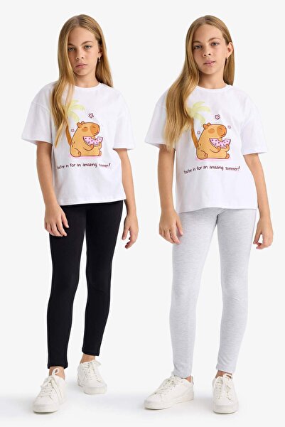 DeFacto Girl's 2-Pack Leggings E6405A825Au