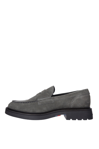 Tommy Hilfiger Gri Erkek Süet Loafer HILFIGER COMFORT LWT SDE LOAFER