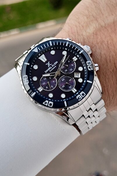 Daniel Klein Kadranı Lacivert Kordonu Gri Renk Ayarlanabilir Kordonlu 44 Mm F...