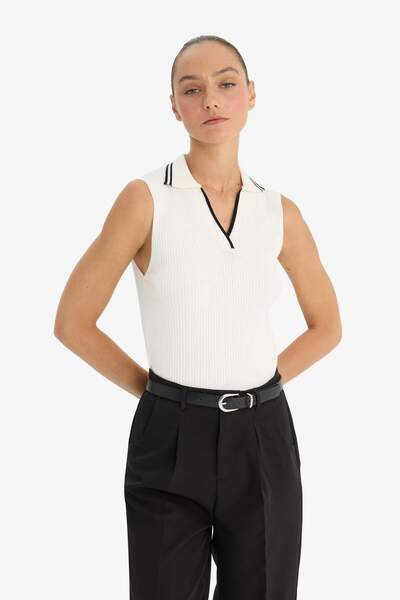 DeFacto Fitted Polo Neck Knitwear Undershirt F7770Ax25Au