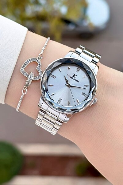 Daniel Klein Metalik Renk 2 Yıl Garantili 34 Mm Kadın Kol Saati ve Bileklik