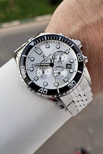 Daniel Klein Gri Renk Ayarlanabilir Kordonlu 44 Mm Fonksiyonel Erkek Kol Saati