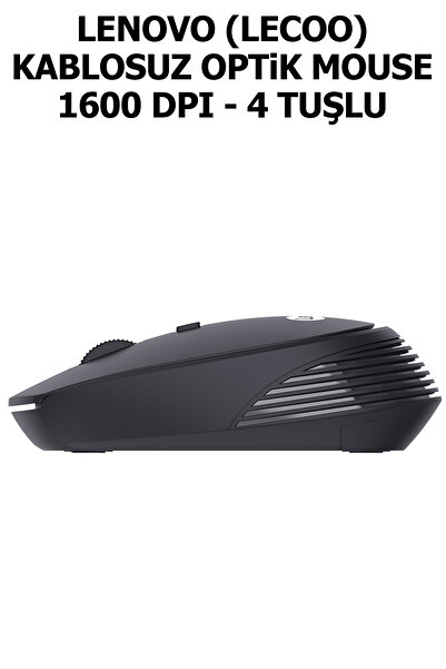 LENOVO Lecoo Kablosuz Mouse 1600 Dpi Optik 4 Tuşlu Wireless Mouse WS202