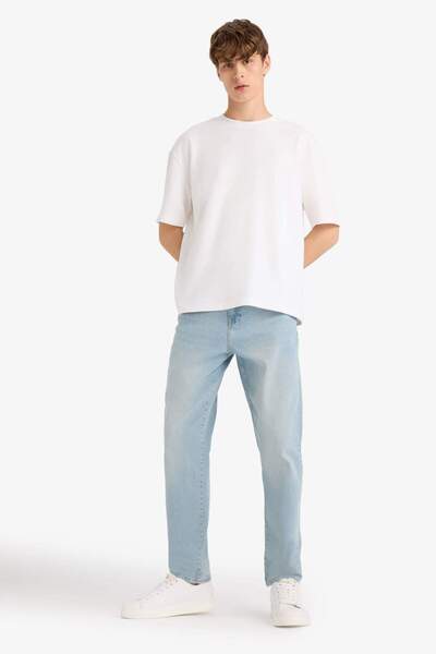 DeFacto Relax Tapered Fit Dar Paça Jean Pantolon F8403AX25AU