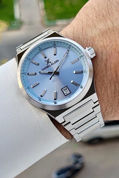 Daniel Klein Kadranı Mavi Kordonu Gümüş Renk 42 Mm İç Göstergeleri Aktif Erke...