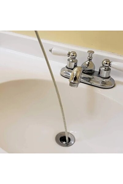 Tool سلك تنظيف المجاري من الفولاذ المقاوم للصدأ بطول 5 أمتار فضي