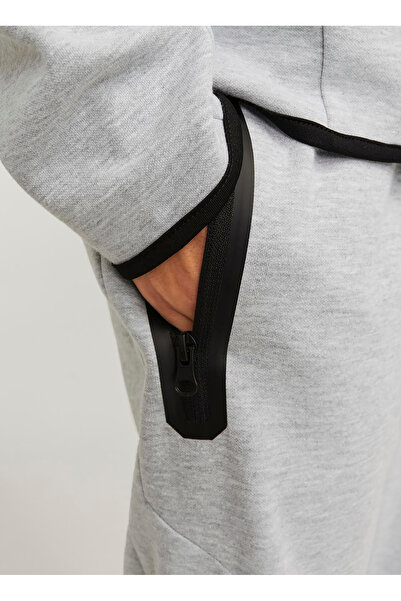 Jack & Jones Slim Fit Gri Melanj Erkek Eşofman Altı 12261991_JPSTWILL FUSION SWEAT PANT