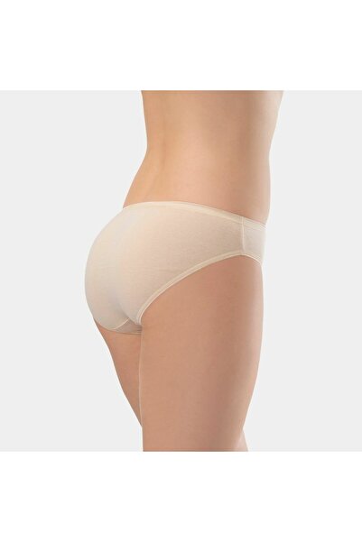 TÜREN Women's Seamless 2-Piece Cotton Bikini Panties 270/Tan