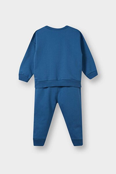 DeFacto Erkek Bebek 2'li Takım Baskılı Sweatshirt Eşofman Altı E8990A525AU