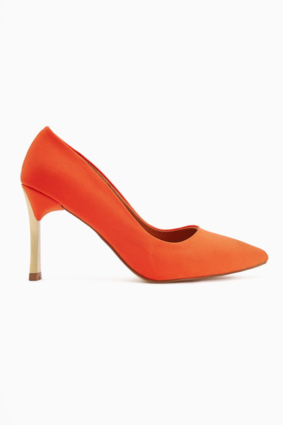 İncimoda Stiletto Women's Heeled Shoes Comfortable Vegan Leather Daily and Special Occasion