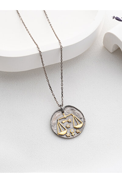 Two Arts Jewelry 925 Ayar Gümüş Terazi Burcu Kolye – Kişiye Özel Premium Tasarım