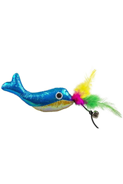 Duvo + لعبة القطط الحوت مع النعناع البري 16.5x7x2 سم