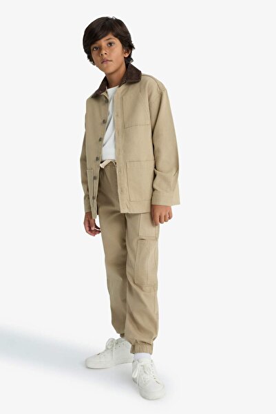 DeFacto Αγόρια Cargo Jogger Leg Gabardine Σχολικό Παντελόνι F2102A825AU