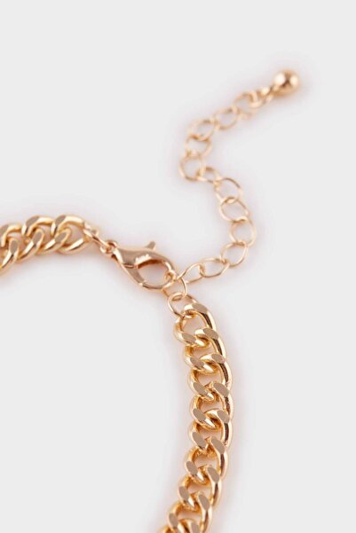DeFacto Kadın 3lü Taşlı Gold Bileklik F6695AXNS