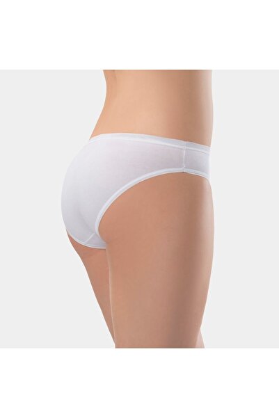 TÜREN Γυναικείο εσώρουχο μπικίνι από βαμβάκι Lycra 2 τεμαχίων 230/Λευκό